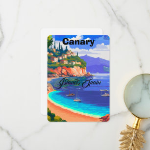 Îles Canaries Espagne Art de carte postale de voya