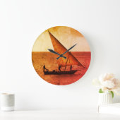 Iles d'épices vintages Zanzibar Horloge ronde (Maison)