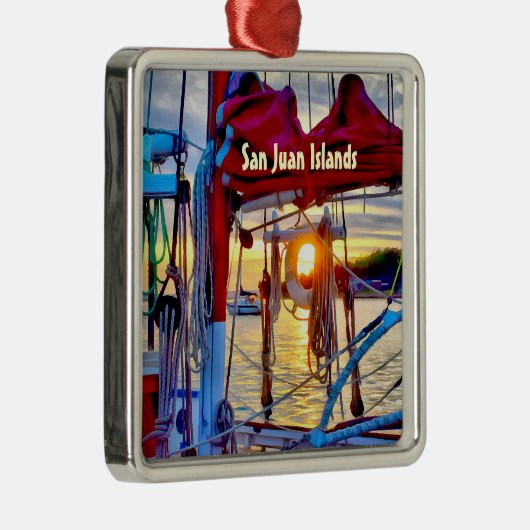 Îles San Juan Ornement de Noël encadré (Droite)