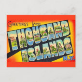 Îles Thousand Islands NY Carte Postale Rétro (Devant)