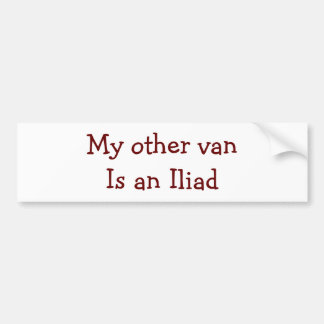 Iliadbumper sticker