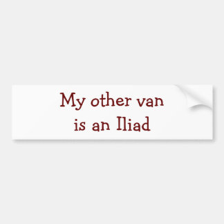 Iliadbumpersticker voor Odyssey Bumpersticker