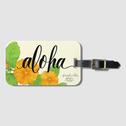 'Ilima Aloha Bag Label Bagagelabel (Voorkant (horizontaal))