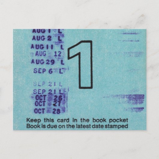 Ilium Public Library Card nr. 1 Briefkaart (Voorkant)