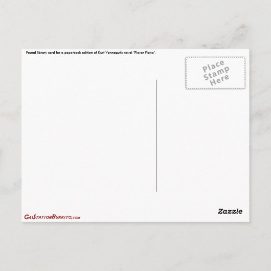 Ilium Public Library Card nr. 2 Briefkaart (Achterkant)