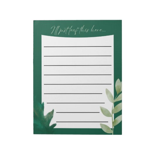 I'll Just Leaf This Here... Notepad Notitieblok (Gedraaid)