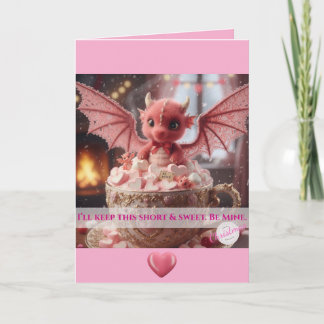 I'll Keep This Short & Sweet. Be Mine. V-day Card Kaart