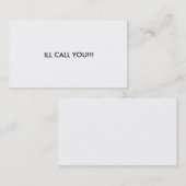 ILL NOEM JE!!! VISITEKAARTJE (Voorkant / Achterkant)