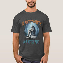 I'll Protect You Kitten No Matter What- Wolf T-shirt
