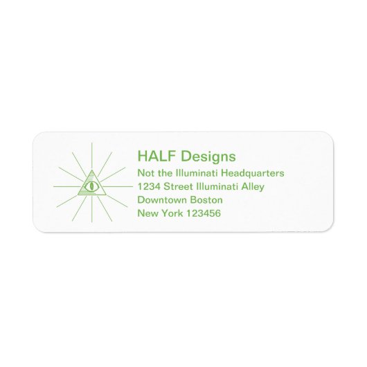 illati étiquette de adresse personnalisé (Devant)