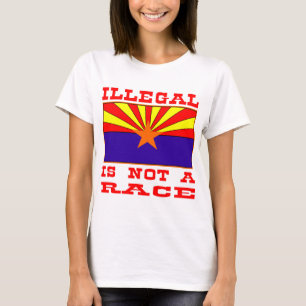 Illegaal is geen ras t-shirt