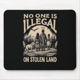 Illegaal op gestolen land 90's muismat