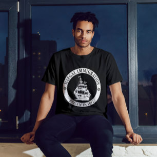 Illegale immigratie begon in 1492 op Columbusdag T-shirt