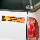 illegale immigratie bumpersticker (Op Truck)