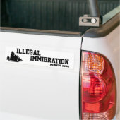 Illegale immigratie bumpersticker (Op Truck)