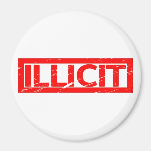 Illegale Stempel Magneet (Voorkant)