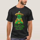 Illegale vreemdeling Cinco De Mayo Taco Sombrero M T-shirt (Voorkant)