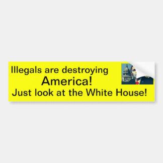 Illegalen vernietigen Amerika Bumpersticker