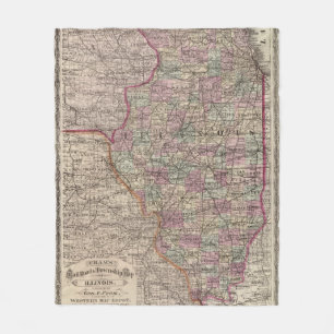 Illinois 10 fleece deken