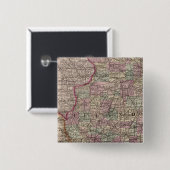 Illinois 10 vierkante button 5,1 cm (Voorkant /achterkant)