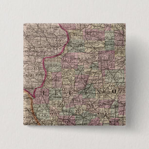 Illinois 10 vierkante button 5,1 cm