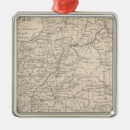 Illinois 12 metalen ornament (Voorkant)