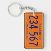 Illinois 1969  License Bord Sleutelhanger (Voorkant)