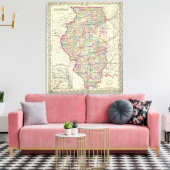 Illinois 2 canvas afdruk (Insitu (Woonkamer))