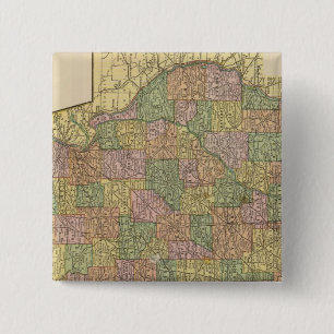 Illinois 2 vierkante button 5,1 cm