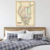 Illinois 6 canvas afdruk (Insitu (Slaapkamer))