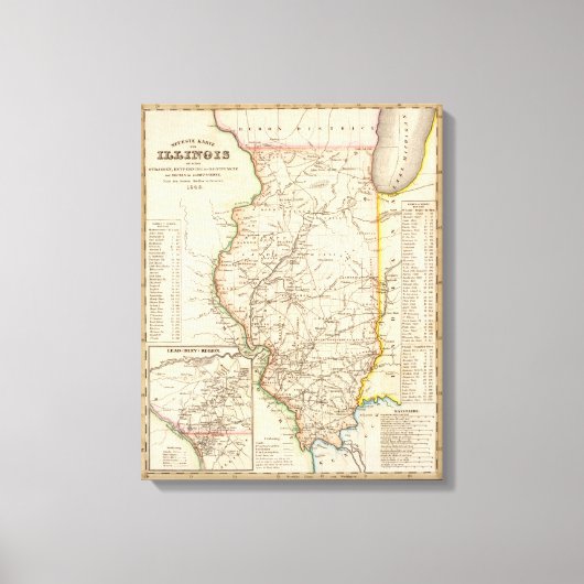 Illinois 9 canvas afdruk (Voorkant)