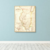 Illinois 9 canvas afdruk (Insitu (Houten vloer))