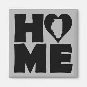Illinois Aimant Frigo État du Cœur de la Maison