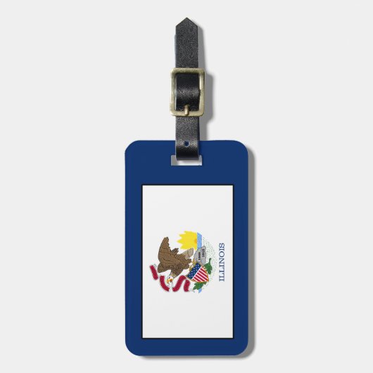 Illinois Bagagelabel (Voorkant verticaal)