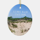 Illinois Beach State Park Ceramic Ornament (Rechts)