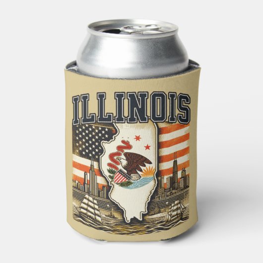 Illinois Blikjeskoeler (Blikje Voorkant)