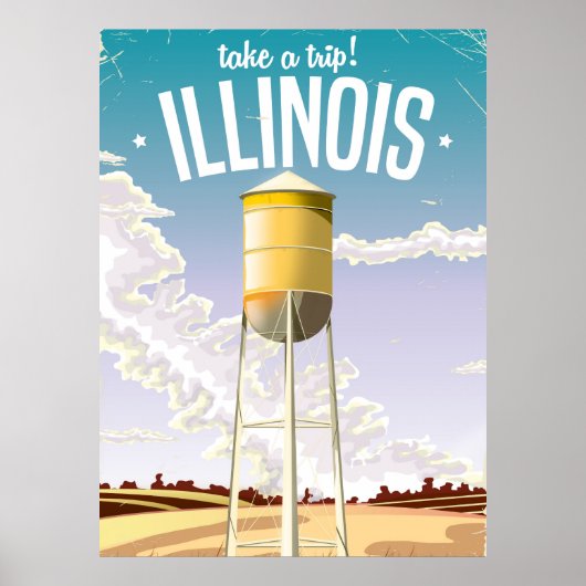 Illinois boerderij vintage  poster (Voorkant)