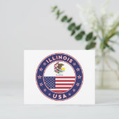 Illinois Briefkaart (Staand voorkant)