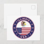 Illinois Briefkaart (Voorkant / Achterkant)