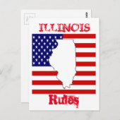 ILLINOIS BRIEFKAART (Voorkant / Achterkant)