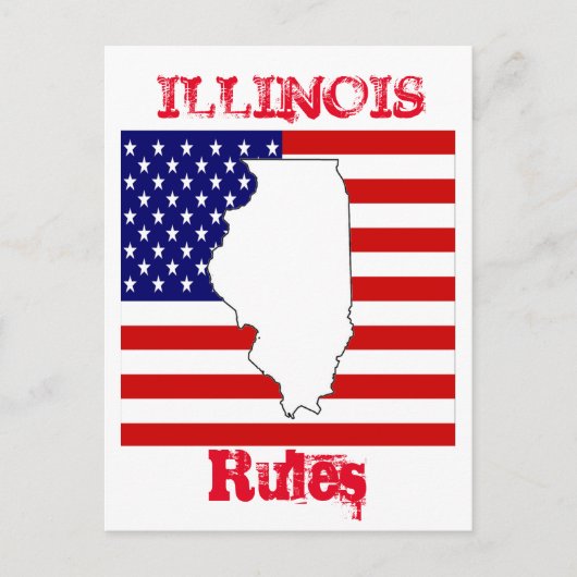 ILLINOIS BRIEFKAART (Voorkant)