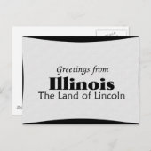 Illinois Briefkaart (Voorkant / Achterkant)