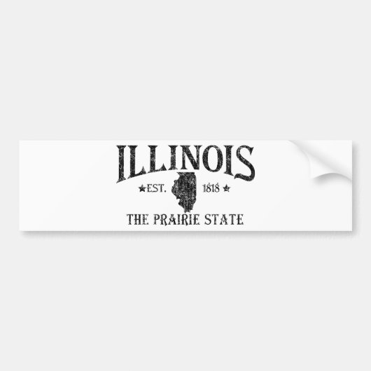Illinois Bumpersticker (Voorkant)