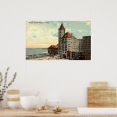 Illinois Central Depot Chicago Repro  1913 Poster (Keuken)