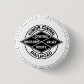 Illinois Central Railroad  Logo Button (Voorkant)