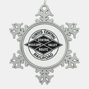 Illinois Central Railroad  Logo Ornament