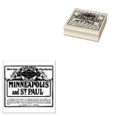 Illinois Central Railroad Minneapolis en St. Paul Rubberstempel (Gestempeld)