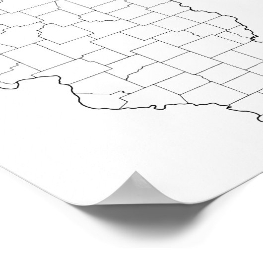 Illinois County's Blank overzicht (Hoek)