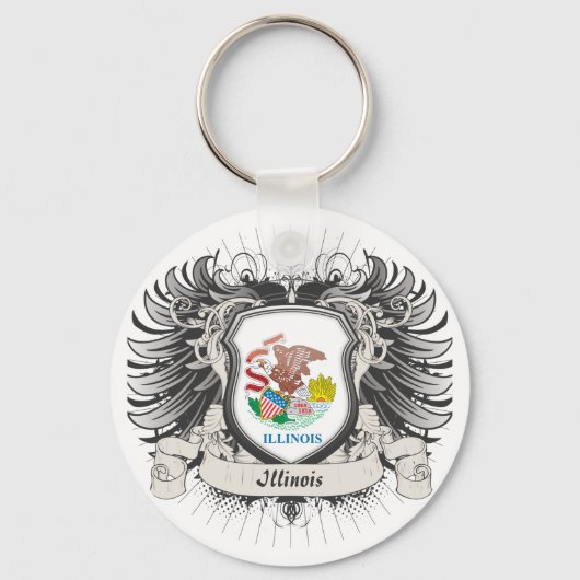 Illinois Crest Sleutelhanger (Voorkant)