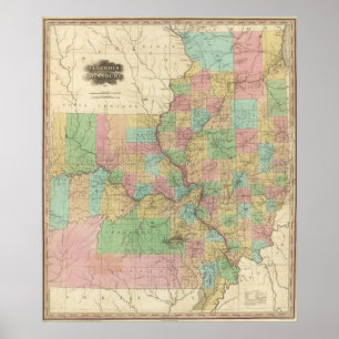 Illinois en Missouri Poster